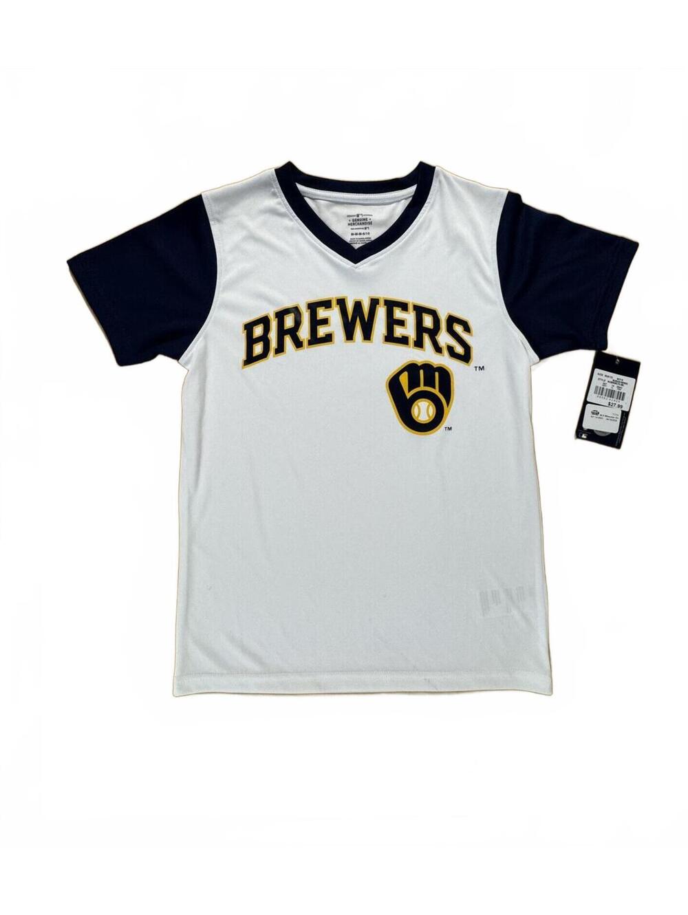 Milwaukee Brewers MLB Kid's Baseball Jersey Size M